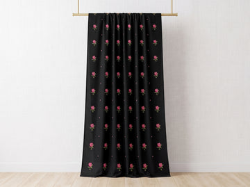 Black Chiffon Embroidered Dupatta 06