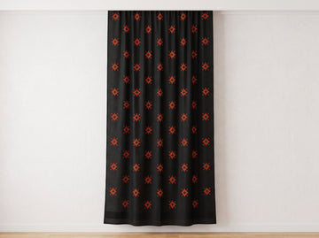 Black Chiffon Embroidered Dupatta 03