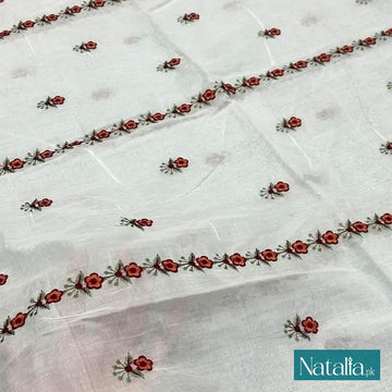 Pure Lawn Embroidered Dyeable Dupatta