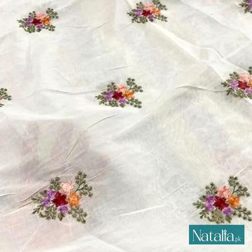 Pure Lawn Embroidered Dyeable Dupatta