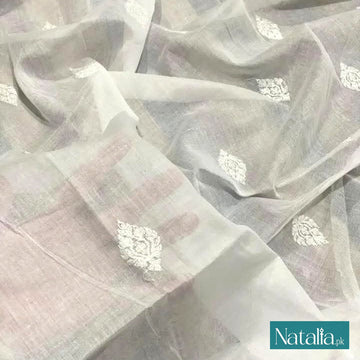 Pure Lawn Embroidered Dyeable Dupatta