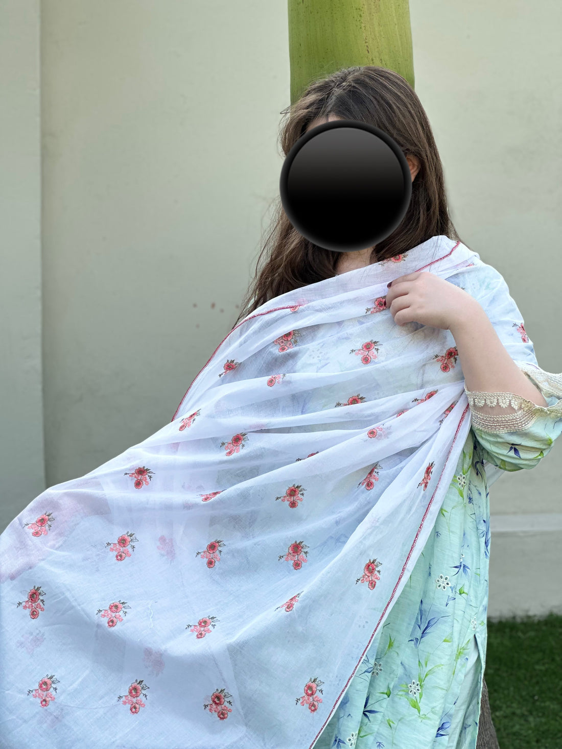 Pure Lawn Embroidered Dupatta 20