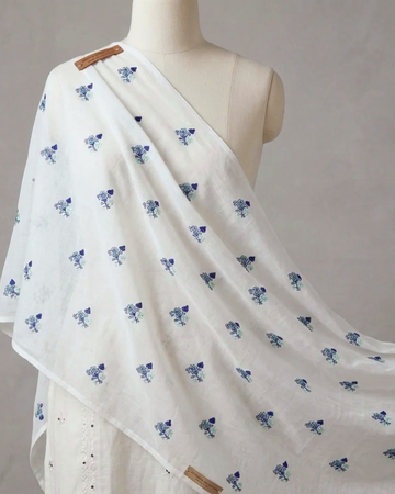 Pure Lawn Embroidered Dupatta 13