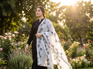 Pure Lawn Embroidered Dupatta 1